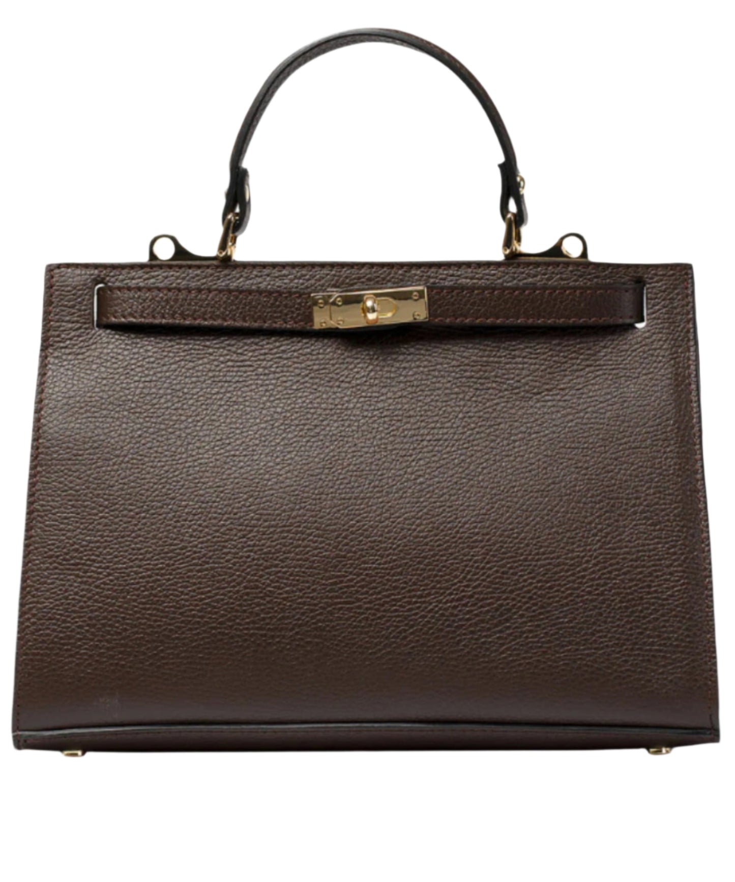 Comfort Top Handle Bag Black | High Quality Pebbled Italian Leather Handbag (Available in 4 Colors)