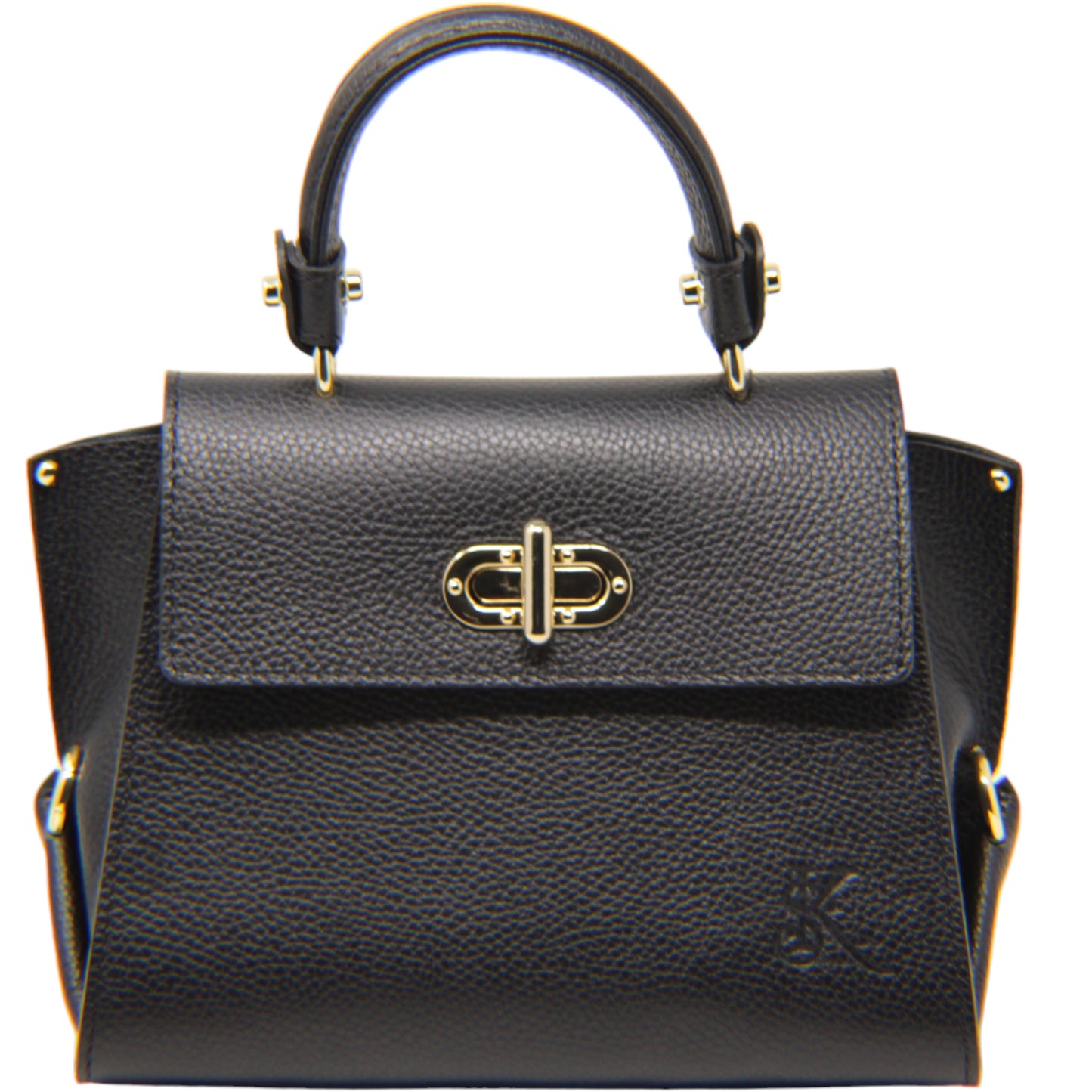 Ivanna - Black Top Handle Bag | Elegant and Versatile Handbag