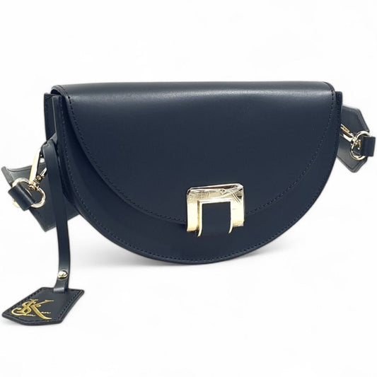 Aiylah Shoulder Bag | Luxurious Ruga Leather with Gold-Tone Hardware