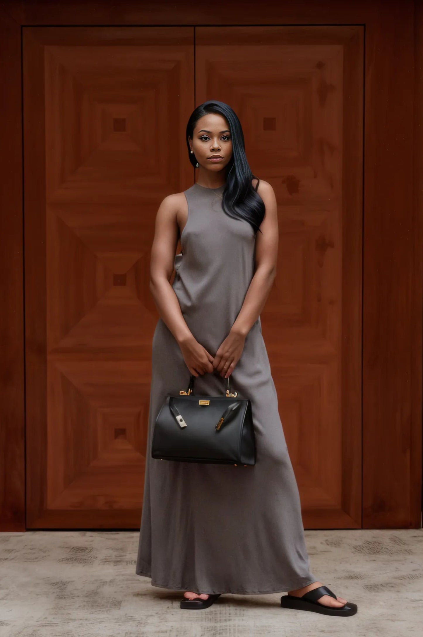 Comfort Top Handle Bag Wine | High Quality Pebbled Italian Leather Handbag (Available in 4 Colors) (Copy) (Copy)