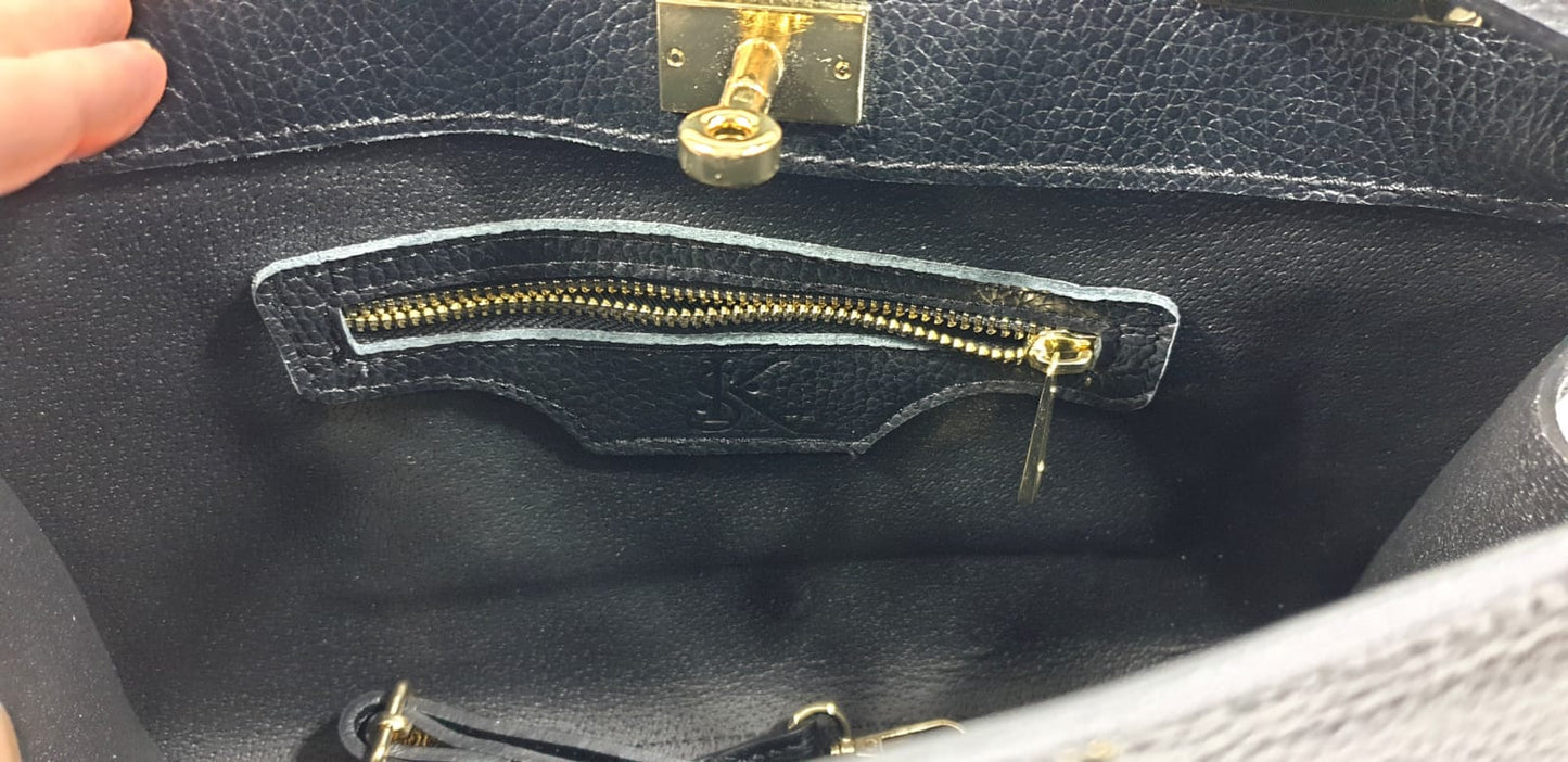 Comfort Top Handle Bag Wine | High Quality Pebbled Italian Leather Handbag (Available in 4 Colors) (Copy) (Copy)