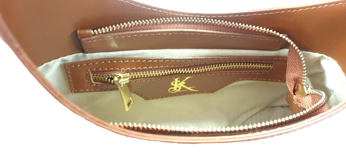 Eva | Smooth Leather Hobo Bag