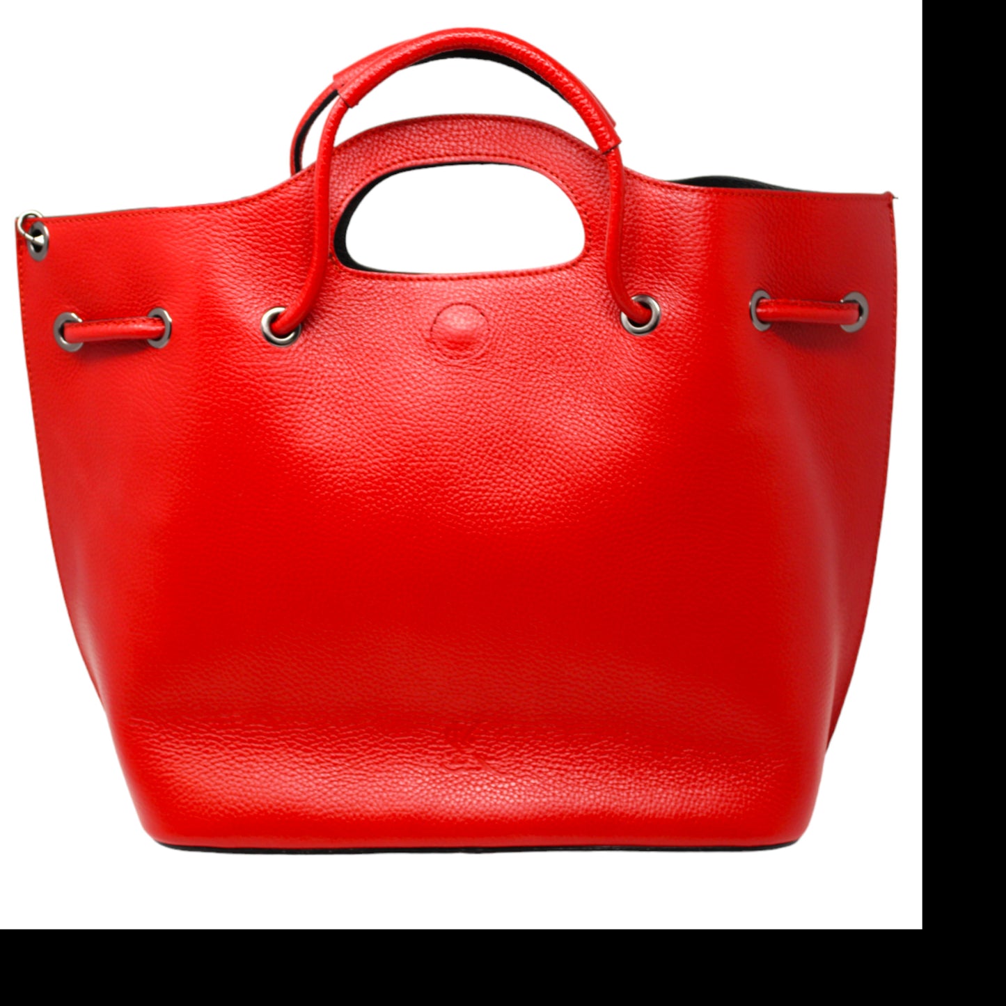 Brooke - Red Tote Bag | Luxurious Pebbled Leather Handbag