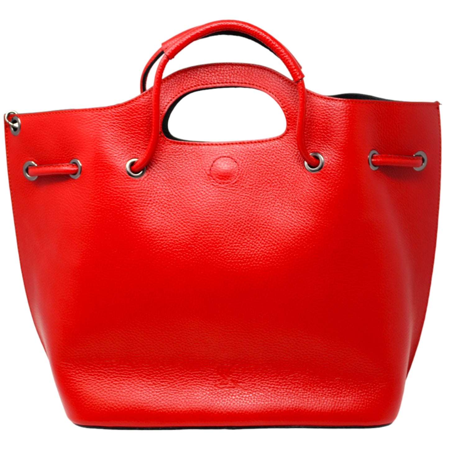 Brooke - Red Tote Bag | Luxurious Pebbled Leather Handbag