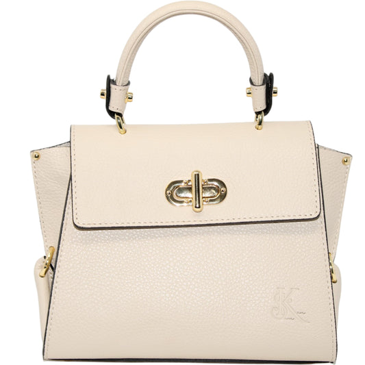 Ivanna - Beige Top Handle Bag | Elegant and Versatile Handbag